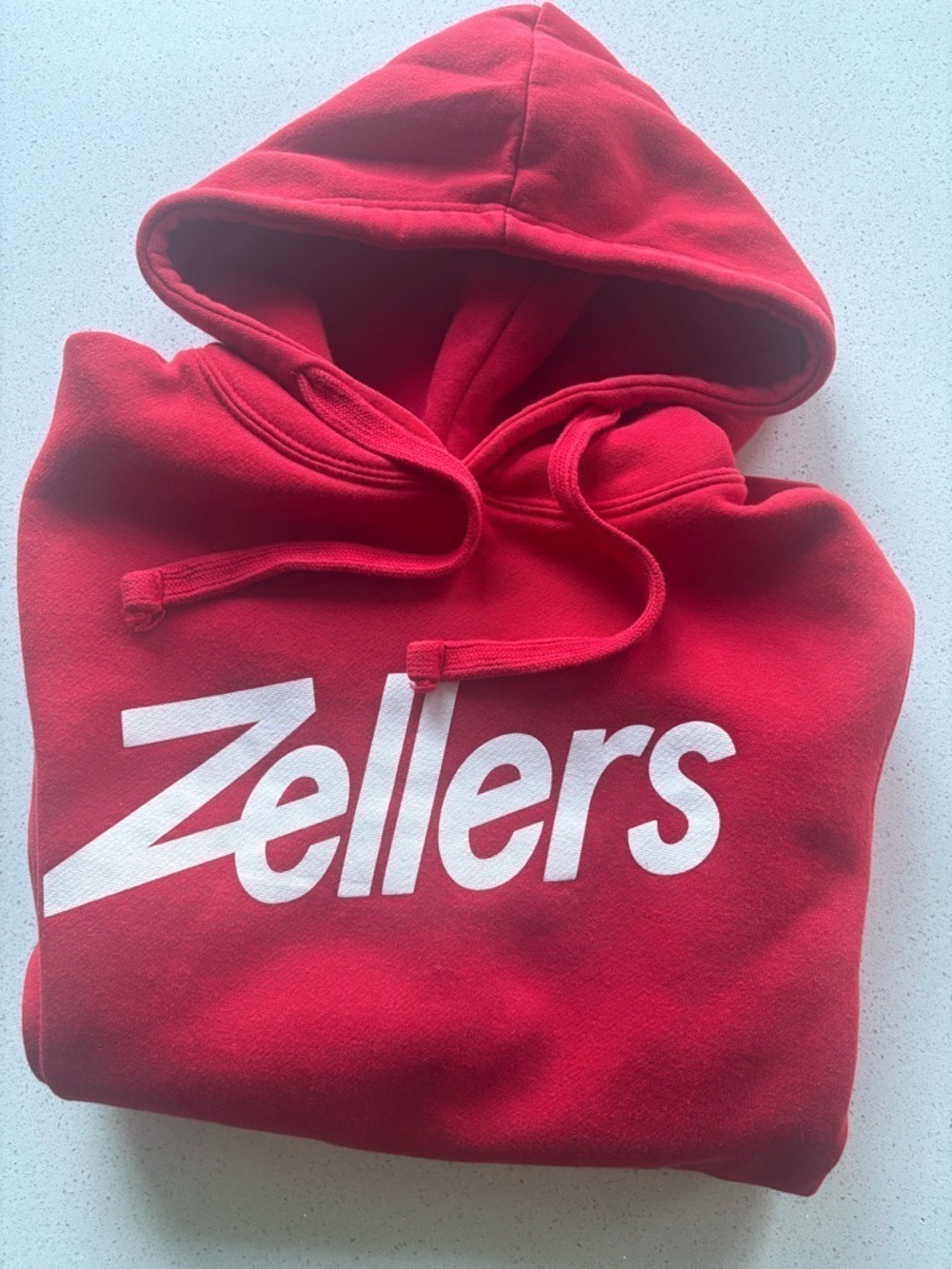 Rare Zellers Red Logo Hoodie made by HBC- size small unisex